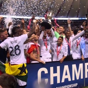 Canadian Championship Celebrations - Hoisting the cup